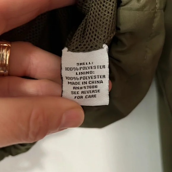 2/$20 Women’s NEW LOOK Olive Green Hooded Zip Up Jacket - Picture 9 of 9